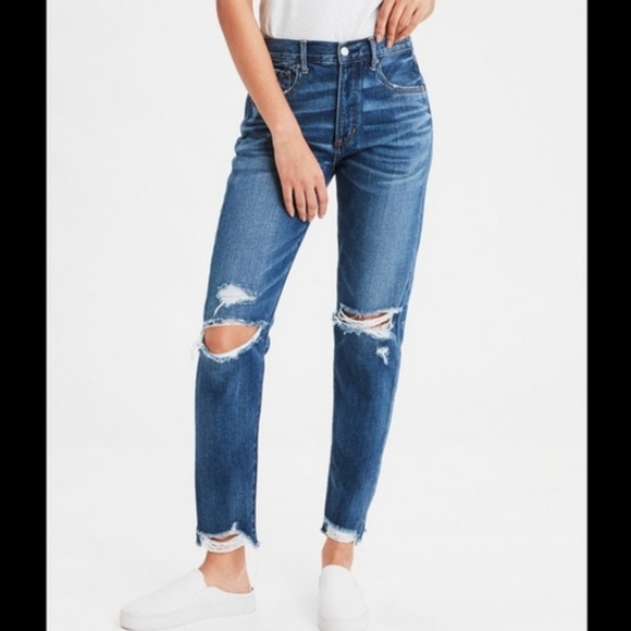 American Eagle Outfitters Denim - American Eagle Hi Rise Tomgirl Jeans